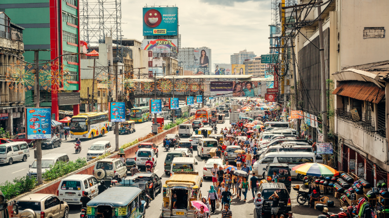 フィリピン、マニラの街並み