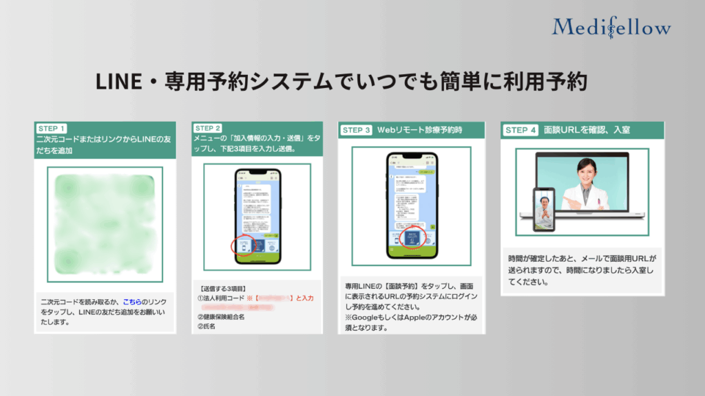 健保利用者向けの予約・利用方法